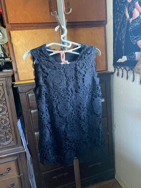 Black Crochet Lace Sleeveless Top